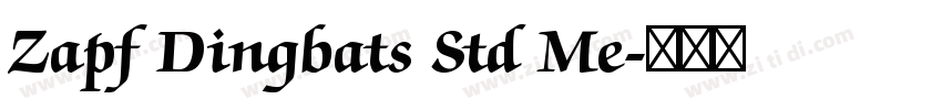 Zapf Dingbats Std Me字体转换